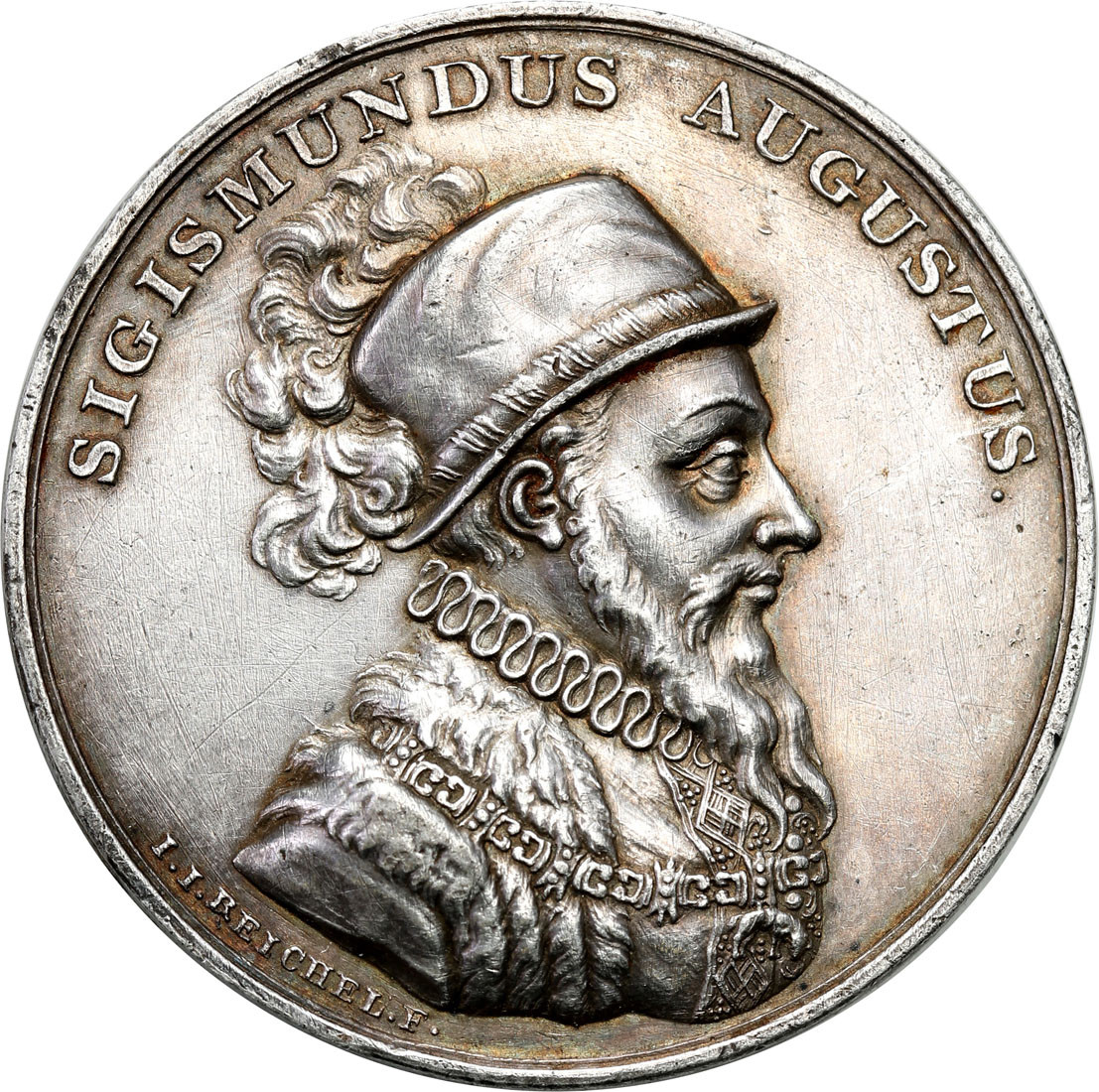 Medal Zygmunt II August Suita królewska - Reichel - RZADKOŚĆ